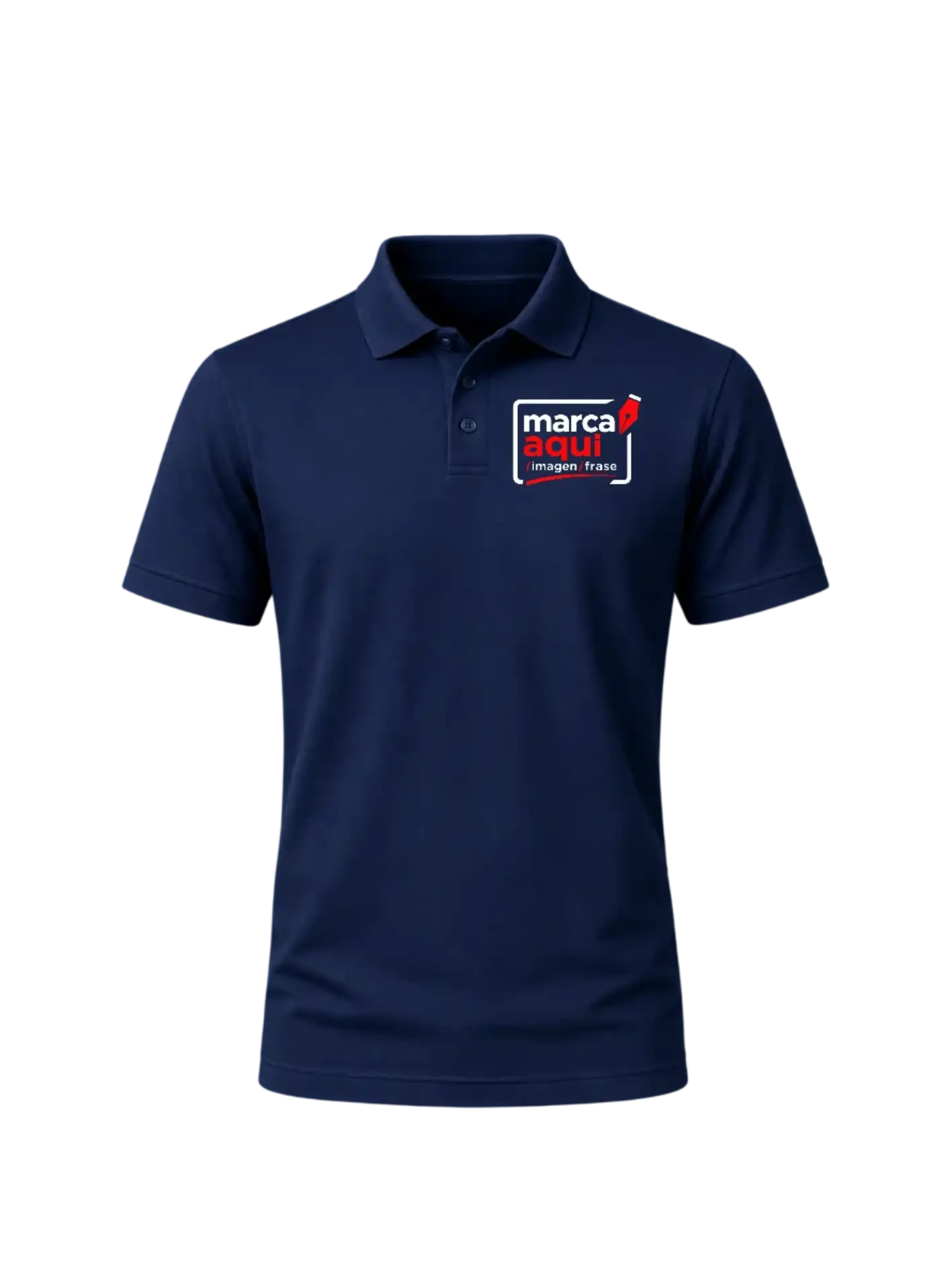 Chombas personalizadas de Algodón Pique/Logo Aquí para su Empresa Pack por 6 Unidades