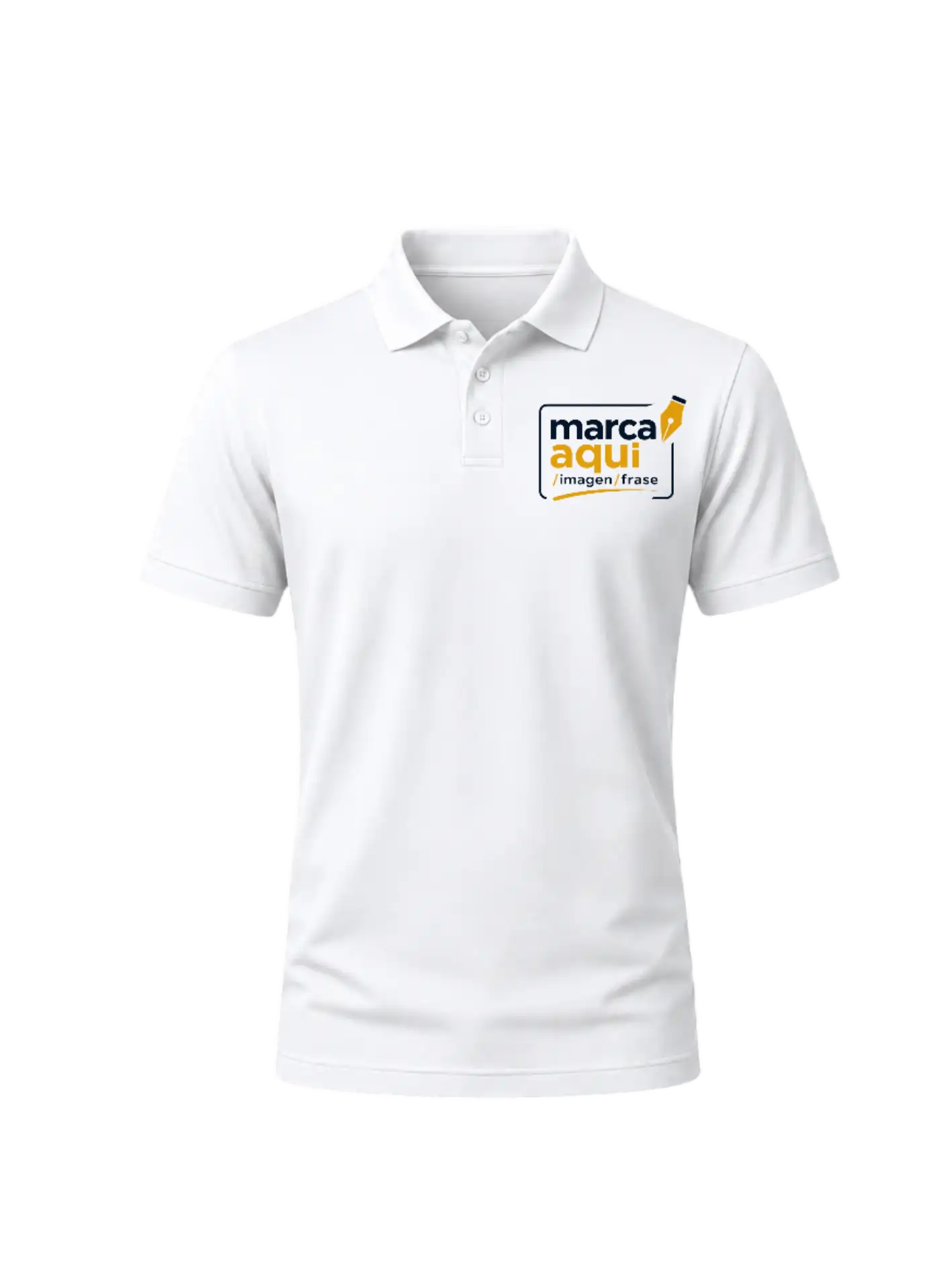 Chombas personalizadas de Algodón Pique/Logo Aquí para su Empresa Pack por 20 Unidades