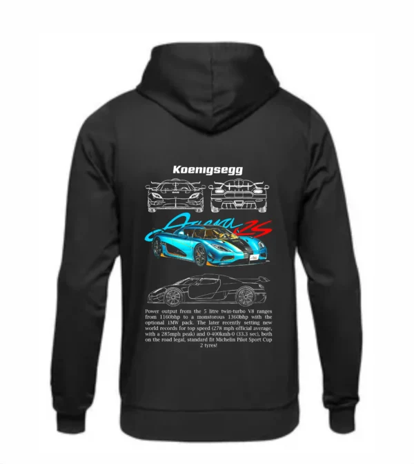 Buzos Canguros en Algodón Autos koenigsegg