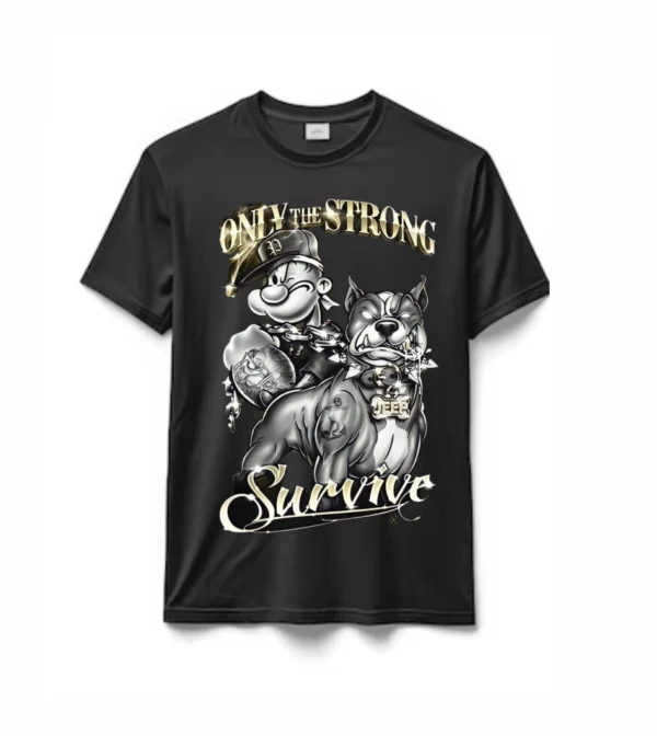 Remeras en algodón Popeye el Marino