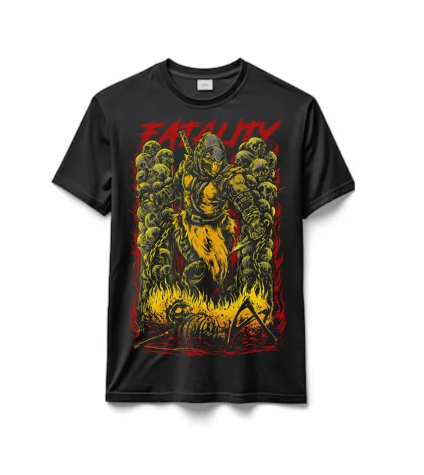 Remeras 100% Algodón Mortal Kombat Fatality