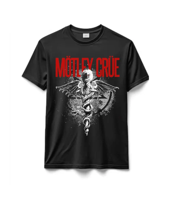 Remeras 100% Algodón Motley Cruce
