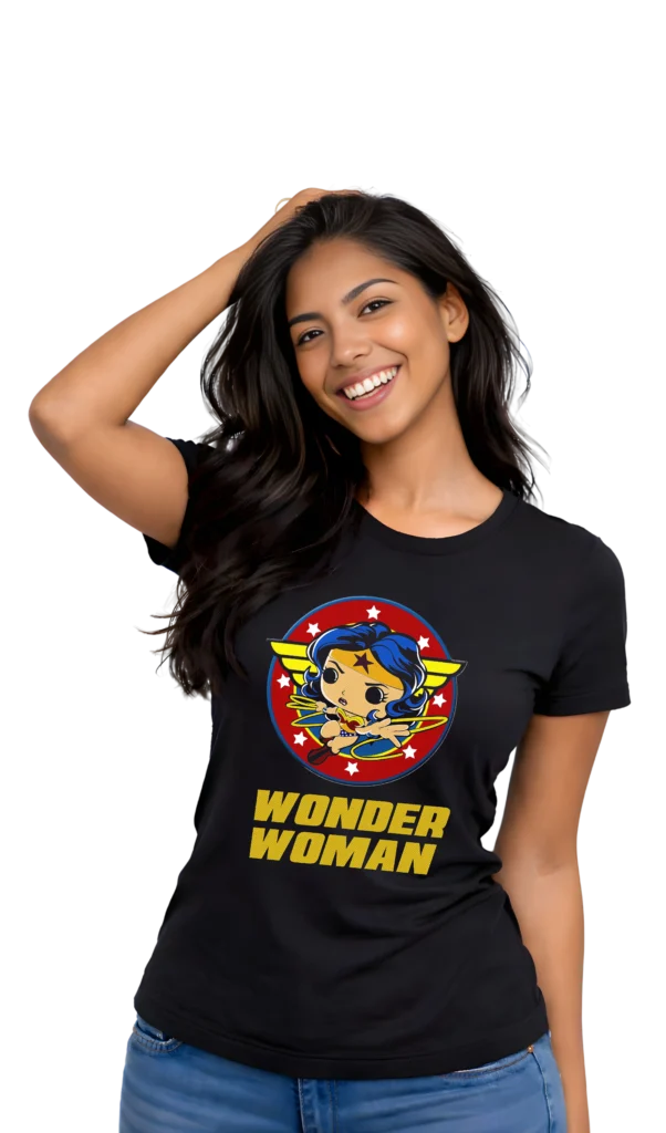remera personalizada mujer maravilla,superman,batman superheroes klartoks
