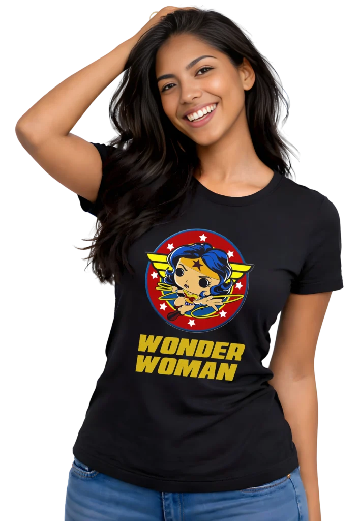 remeras klartoks mujer maravilla estampa personalizada